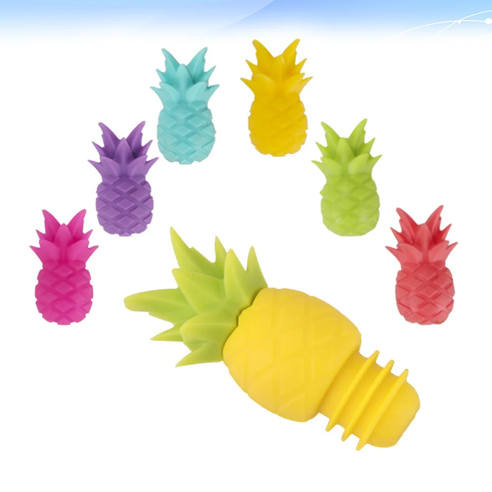 

7 шт., декоративная крышка для бутылок с ананасом