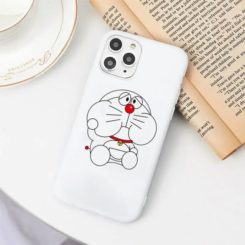 

Doraemon Phone Case Candy Color for iPhone 11 12 mini pro XS MAX 8 7 6 6S Plus X SE 2020 XR