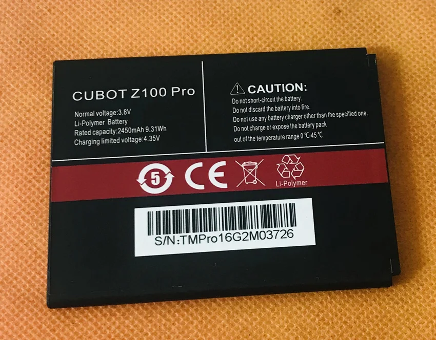 Оригинальный аккумулятор 2450 мАч для Cubot Z100 Pro MTK6735 Quad Core|Модули камеры мобильных