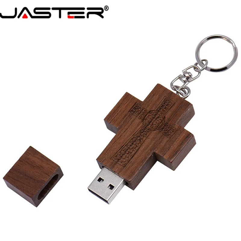 JASTER хит продаж креативный usb накопитель в виде деревянного Креста 2 0 флеш 4 ГБ 8 16 32