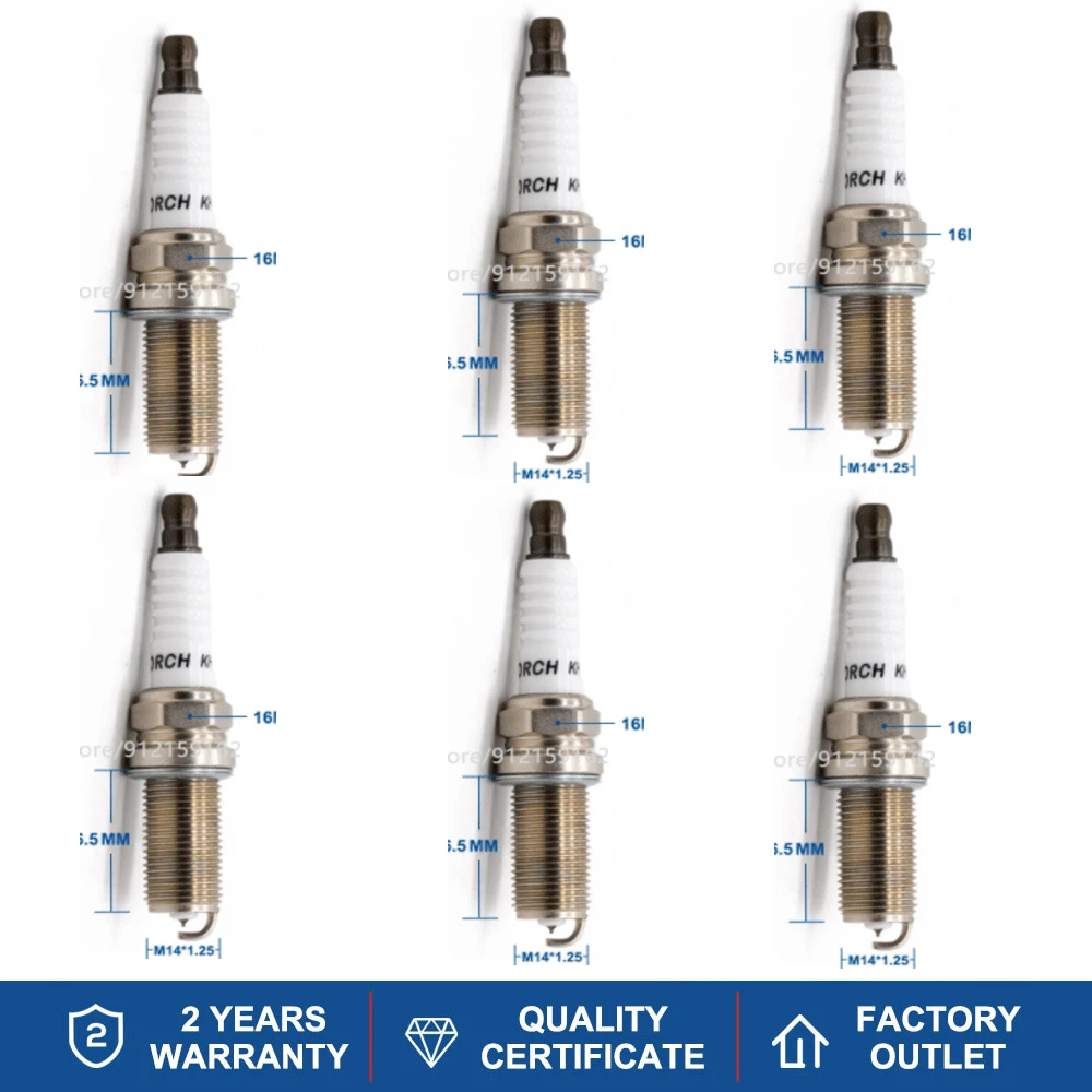 4-6PCS Иридиевые свечи зажигания Факел KH5RTI-11 Замена для свечи LFR5AIX-11(4469) NISSAN BY481-LFR5A Denso IKH16 HYUNDAI 1884111051