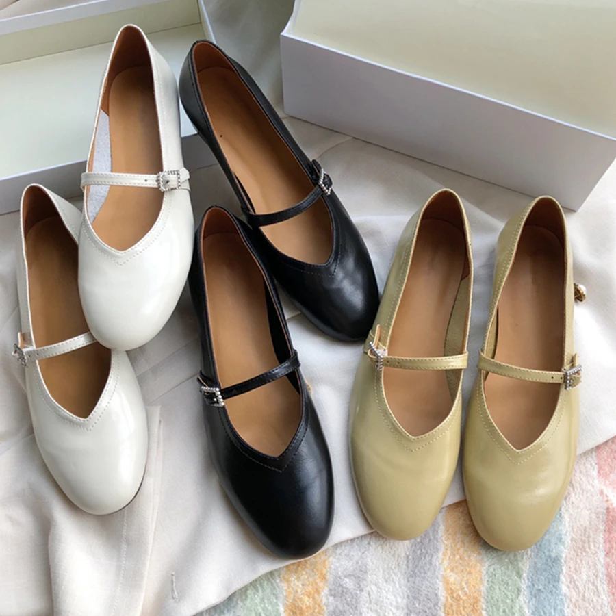 

Туфли Elmsk женские в стиле Ins, модные лоферы в стиле ретро, Мэри Джейн, без застежки, мягкая масляная обувь для лошадей, плоская подошва