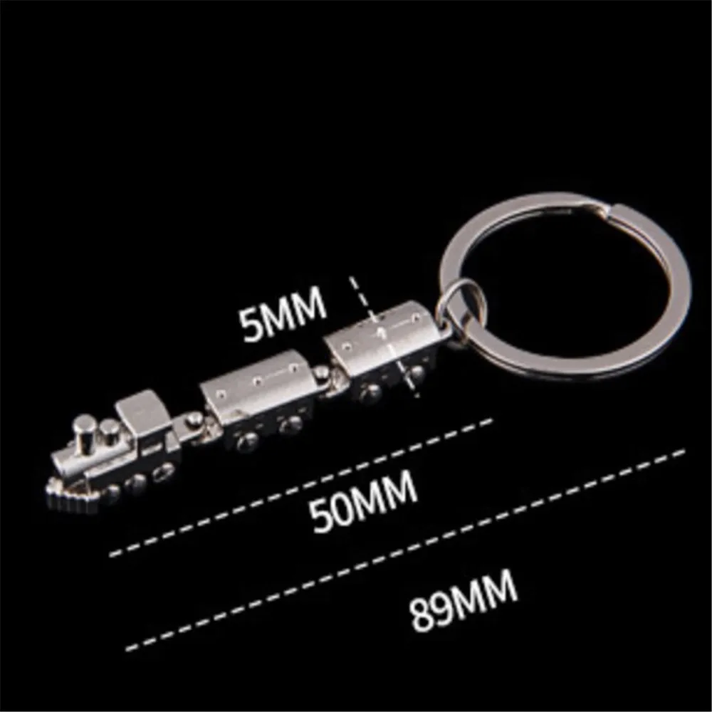 Брелок для ключей мужчин и женщин металлическая модель поезда из сплава