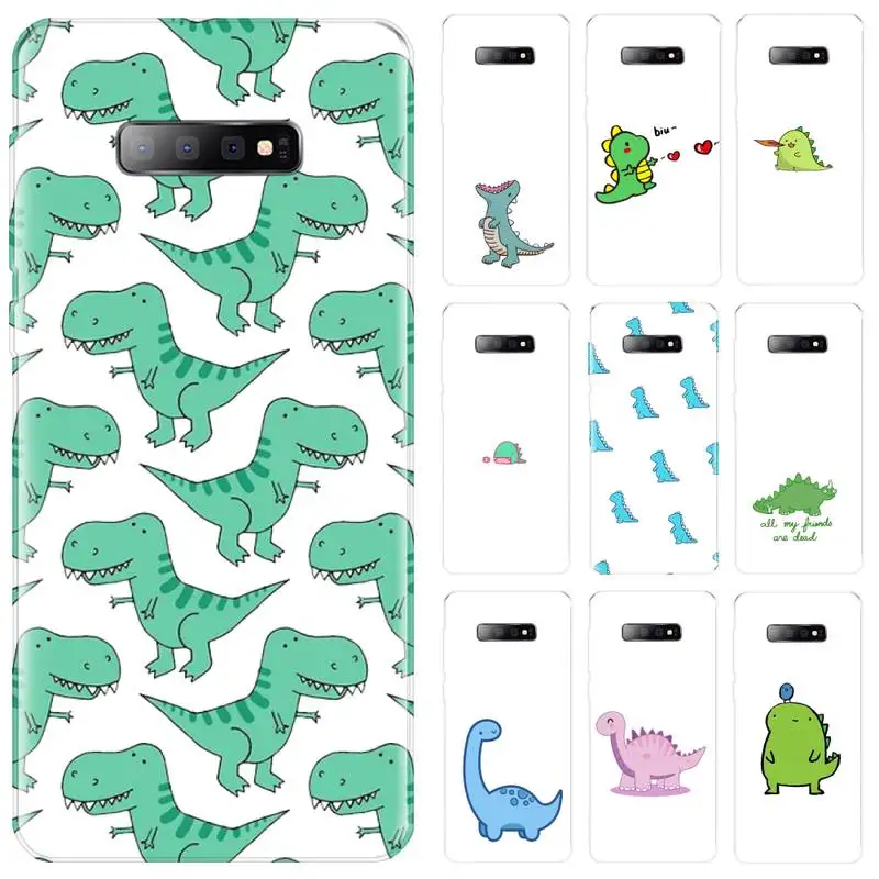 

Animal Cute Dinosaur Phone Case For Samsung Galaxy S5 S6 S7 S8 S9 S10 S10e S20 edge plus lite Cover Shell Funda