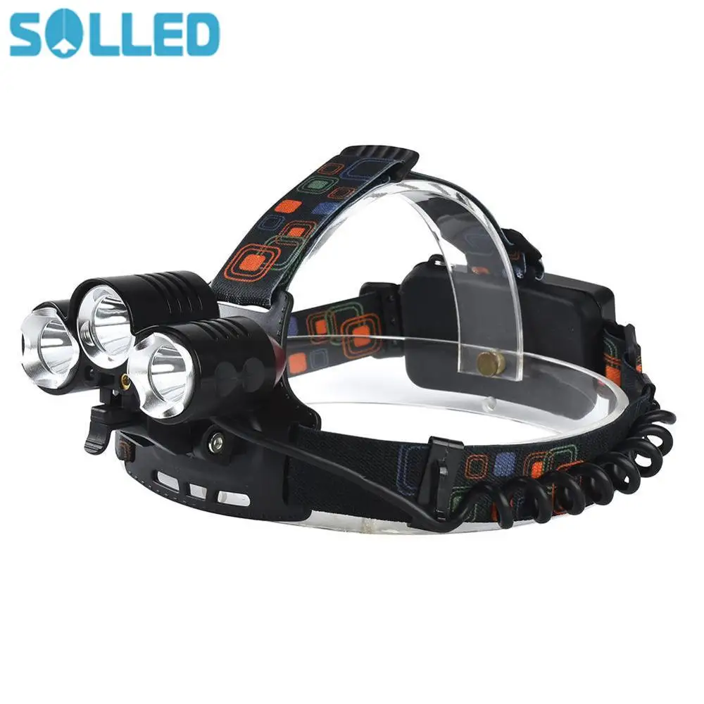 Светодиодный налобный фонарь с 4 светильник режимов Перезаряжаемые 18650 батареи