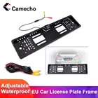 Автомобильная камера заднего вида Camecho, рамка для номерного знака европейского стандарта, водонепроницаемая автомобильная камера заднего вида для парковки