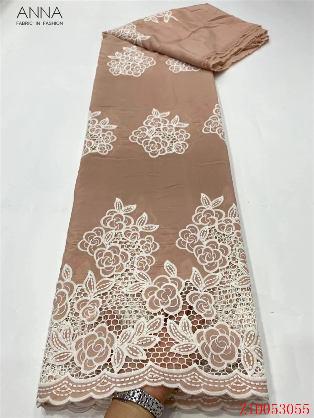 

Anna soft swiss voile lace french laser chiffon embroidery technology fabric 2021 high quality african cord laces mesh fabrics