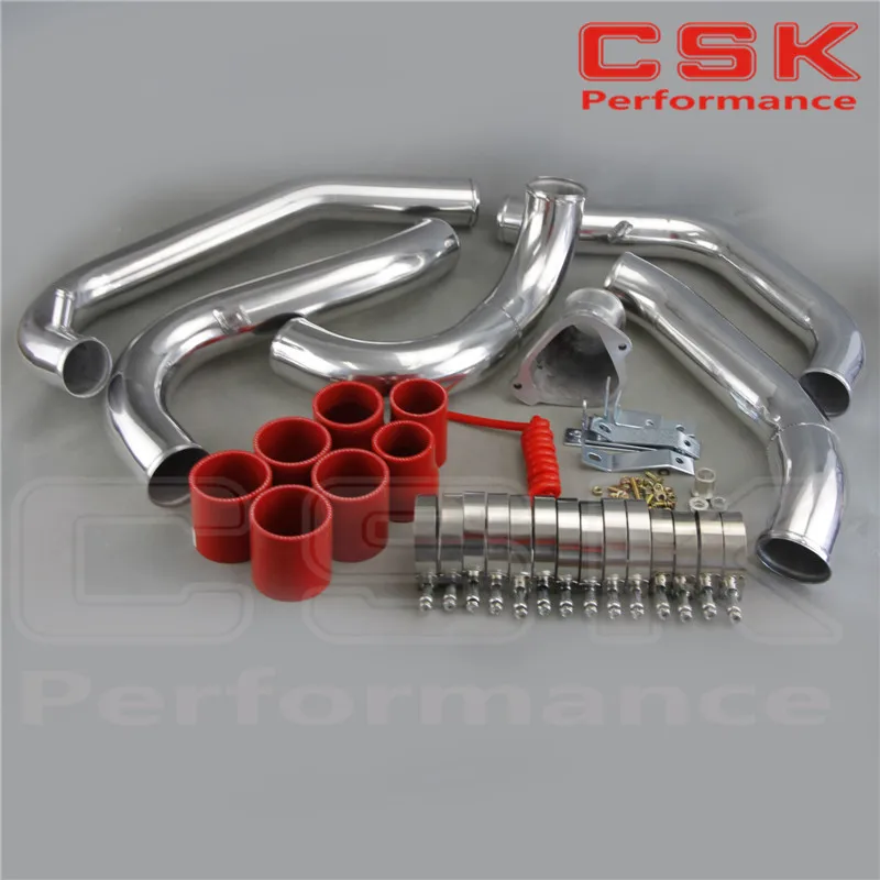 Комплект для переднего крепления интеркулера трубопроводов Mazda RX7 RX-7 FC FC3S 13B 86-91 RED