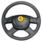 Оплетка на руль для Skoda Octavia a5 Superb 2012 2013 Fabia 2010-2014 funda volante Tampa do volante do carro