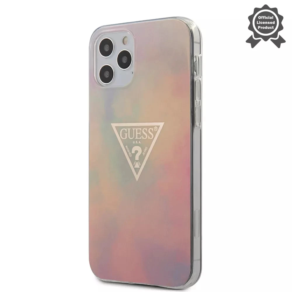 Чехол для iPhone 12/12 Pro 6.1 Guess PC/TPU TIE &amp DYE Hard |