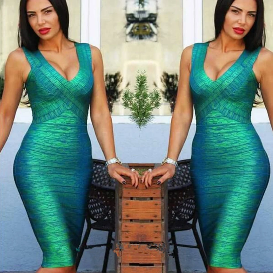 Женское облегающее Платье До Колена золотистое зеленое красное вечернее платье