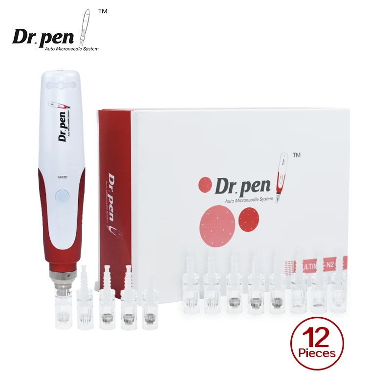 

Authentic Dr. pen Ultima N2 With 12 pcs Cartridges pmu Machine Micro Needles Derma Tattoo Micro Needling Pen Skincare Machine