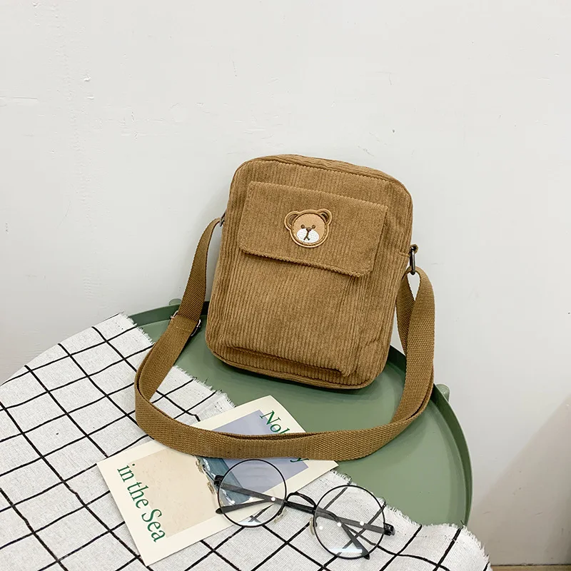 Сумки для женщин 2020 модные новые сумки мессенджеры вельветовые холщовые с