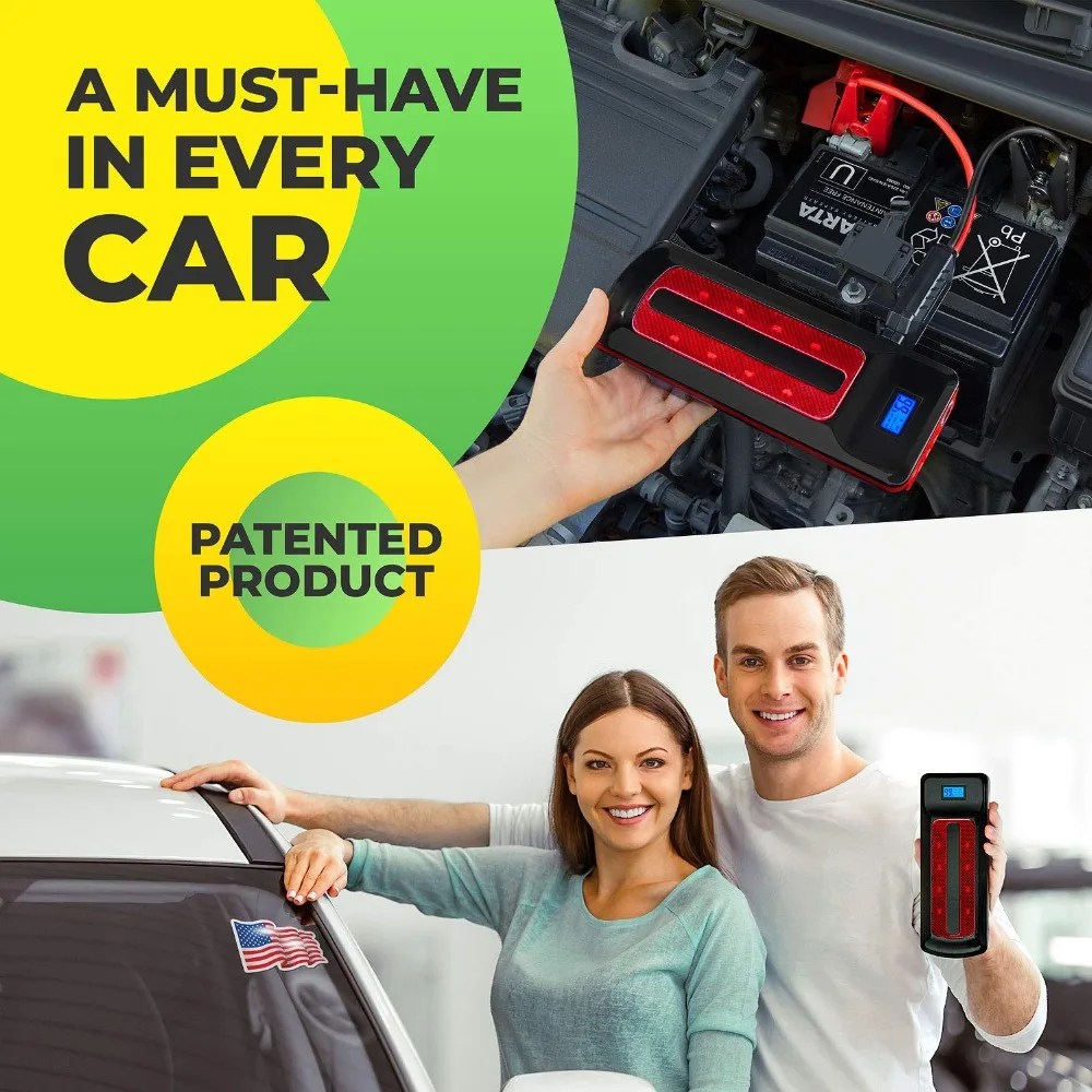 12V автомобиль скачок стартер 99800mWh аварийного автомобиля Батарея Портативный