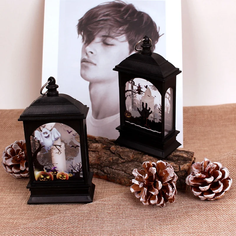 Светодиодный светильник для Хэллоуина фонарь реквизит украшения лампы и фонари