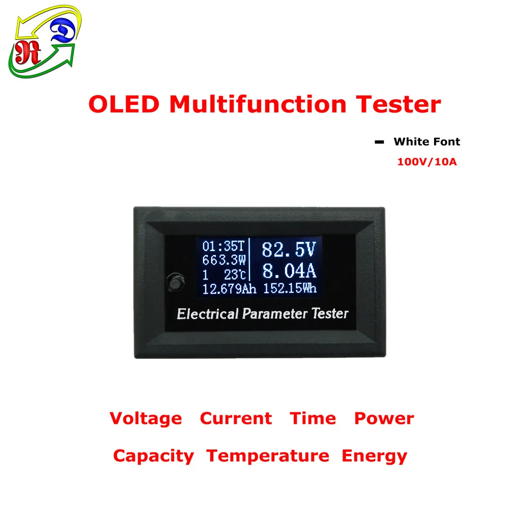 RD 100 v/33v10A 7в1 OLED Многофункциональный тестер напряжения тока температуры емкости