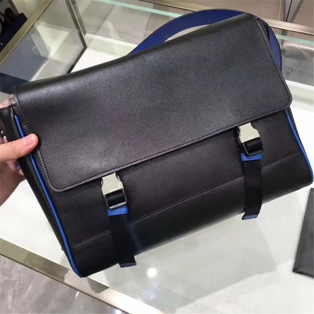 

Мужская кожаная сумка-мессенджер, многофункциональная деловая Повседневная сумка на плечо, вместительный мессенджер