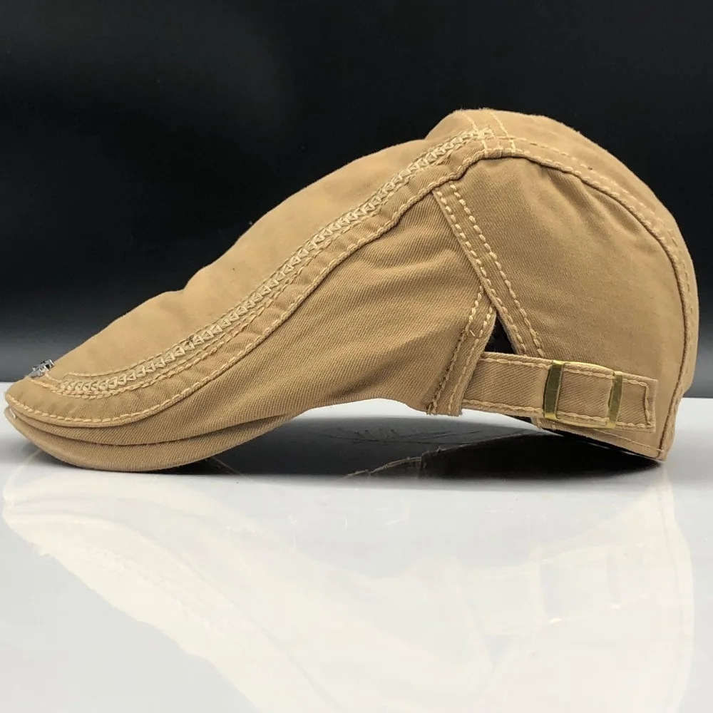 New Casual British Style Unisex Solid Cabbie Hats Caps Newsboy Cap Flat Hat Irish Newsboys Caps For Men And Women