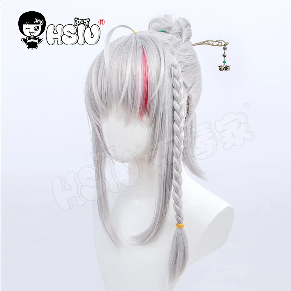 

Nian cosplay Wig Game Arknights Cosplay「HSIU 」Fiber synthetic wig gift wig cap+Free Chinese style hairpin+headband