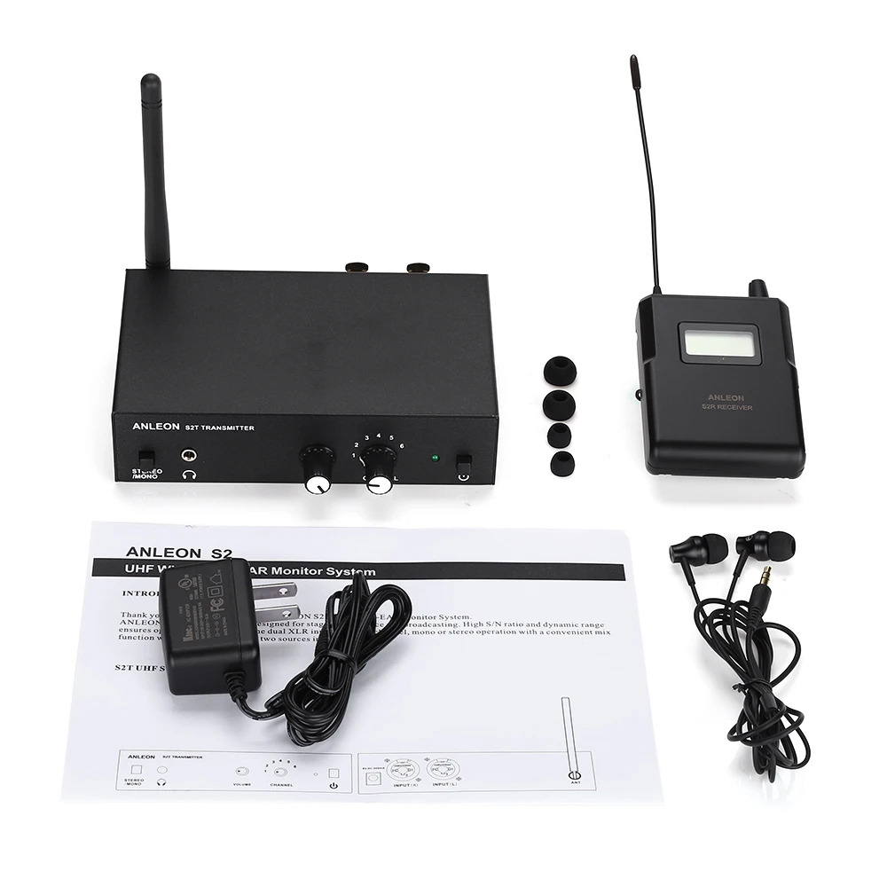 Для ANLEON S2 Беспроводная внутриканальная система монитора UHF стерео IEM система сценического мониторинга 561-568 МГц NTC антенна Xiomi
