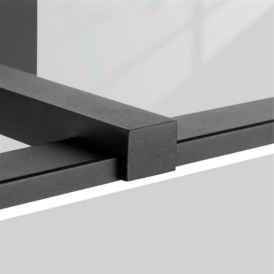 Внутренний светодиодный настенный светильник для шкафа серебристый черный