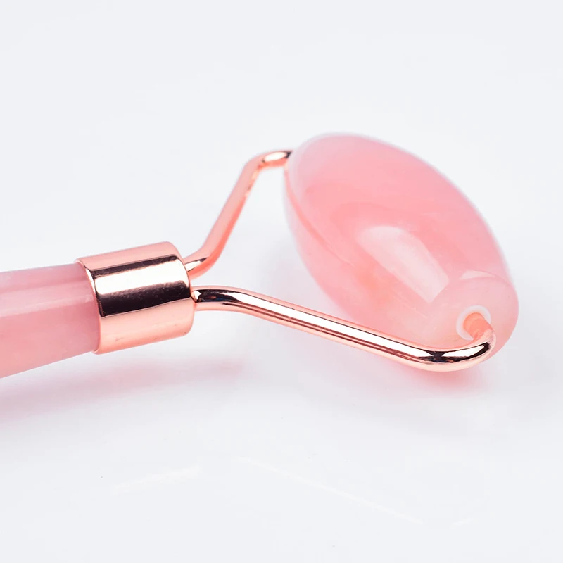 Бесшумный ролик для массажа лица розовый кварц Инструмент Для Массажа Гуаша