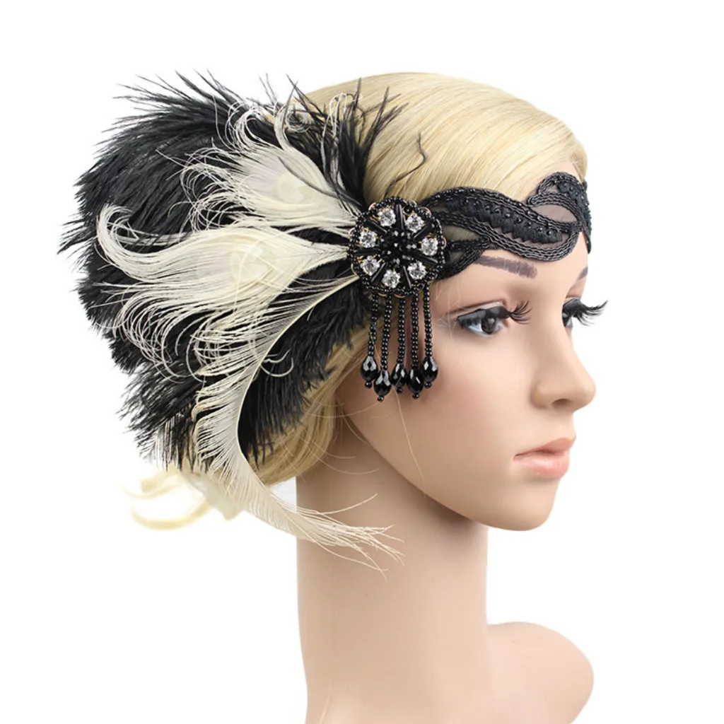 Colorful Headband Peacock Feather Girl Makeup Party Hair Decor |