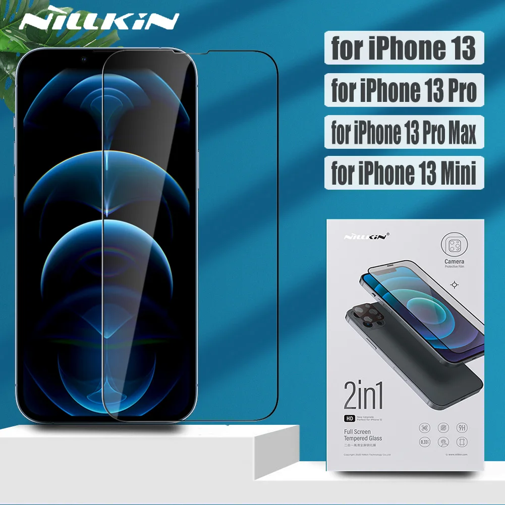 

Стекло Nillkin для объектива iPhone 13 Pro Max, Защита камеры, закаленное стекло 2 в 1, полное покрытие, Защита экрана для iPhone13 Mini