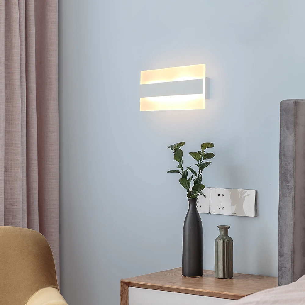 Квадратный настенный высветильник ель света комнатные современные светильники