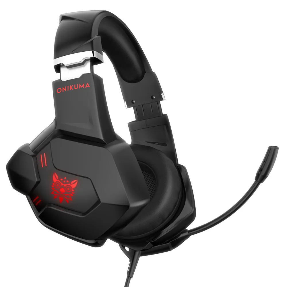ONIKUMA K11 PS4 игровая гарнитура стерео Бас шлем PC Gamer наушники с микрофоном светодиодный для телефона компьютера Xbox 1 планшета iPad