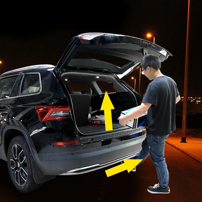 Для SKODA KODIAQ(нужен с электрической функцией хвостовой двери) дверь заднего багажника автоматический индуктор использовать ноги открыть электрические задние ворота