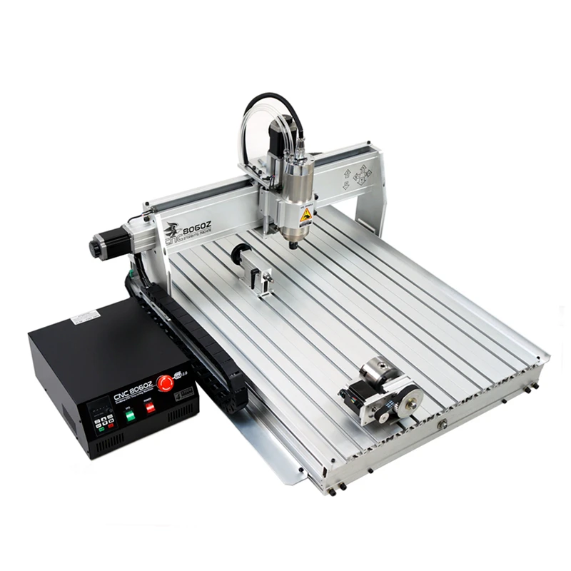 YOOCNC 8060Z фрезерный станок с ЧПУ гравер гравировальный 3 оси 4 2200 Вт для ПВХ ABS PCB