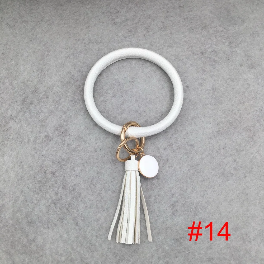 style14 Женский брелок для девочек, браслет, круглая капля, масло, кисточка, кулон, браслет и браслет, брелок, ремешок на запястье, 32 цвета - Цвет: style14