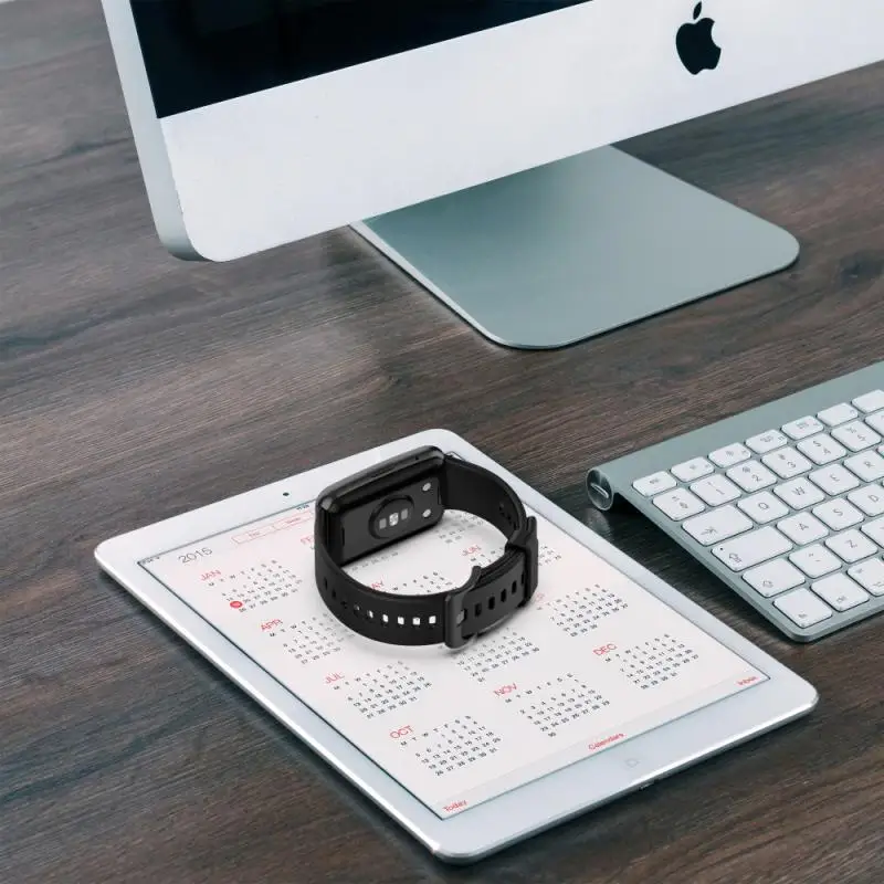 Ремешок силиконовый для Huawei Watch Fit спортивный браслет из нержавеющей стали