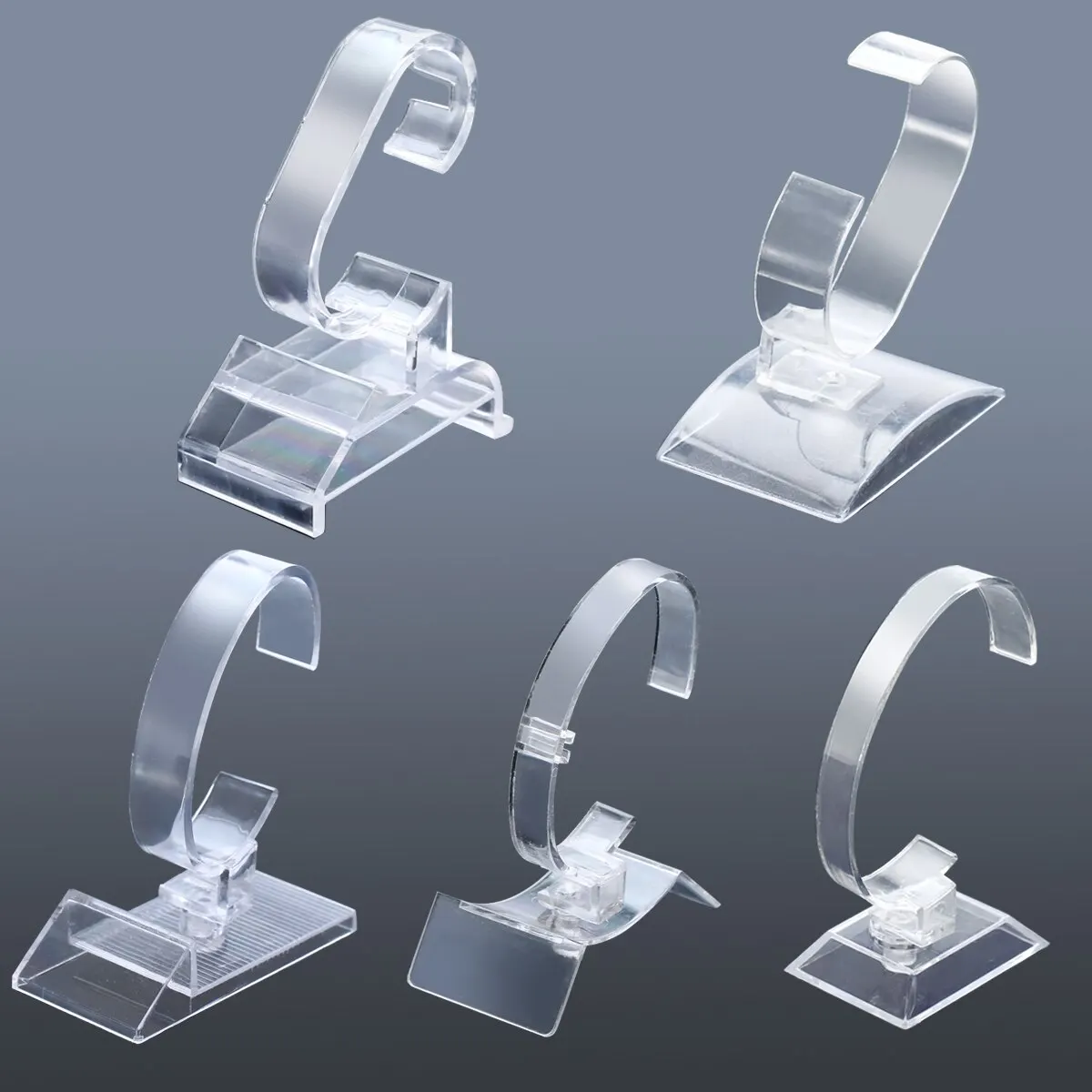 Витрина из прозрачного пластика для часов 1/5/10 шт. витрина браслетов прозрачная