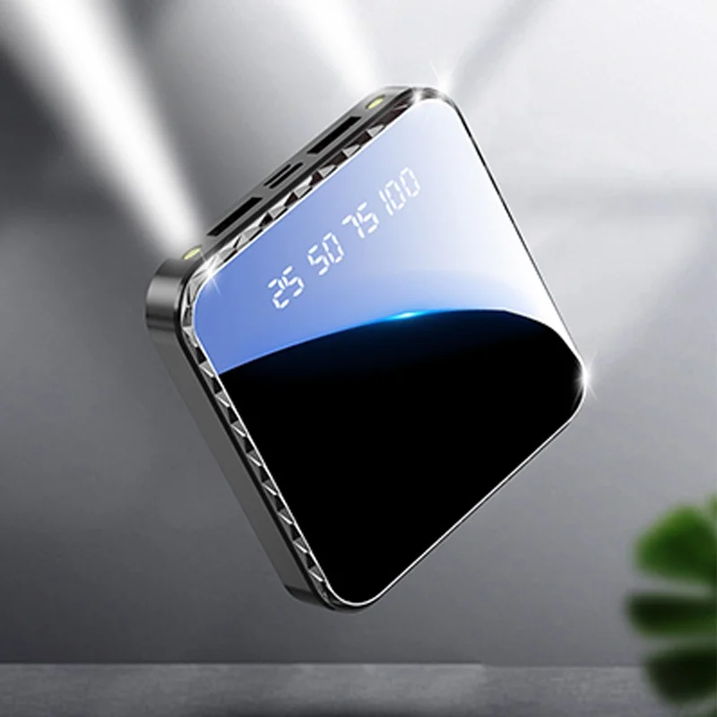 mini power bank 30000mah portable charger external battery flashlight lcd digital display fast charging charger xiaomi iphone free global shipping