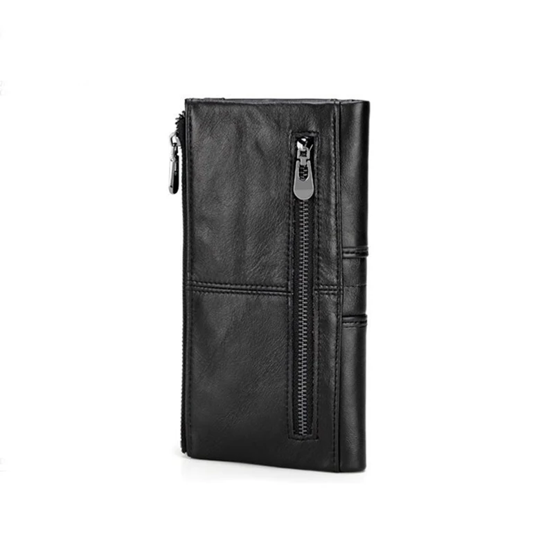 Винтажный кожаный женский кошелек с защитой от кражи бумажники для монет и