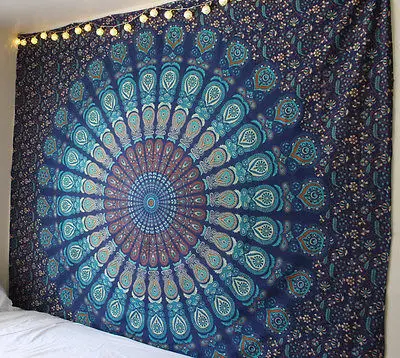 210X150cm пляжные Полотенца Прямоугольный дизайн цветочный узор в виде мандалы