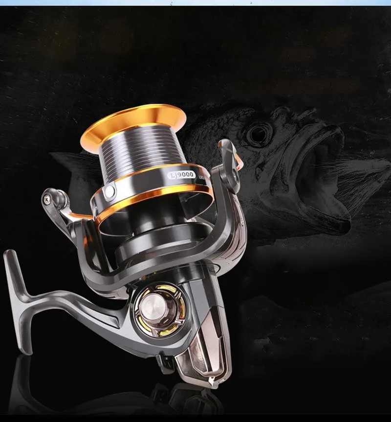 Рыболовная катушка дальнего действия металлическая серия LJ 3000-9000 12 + 1