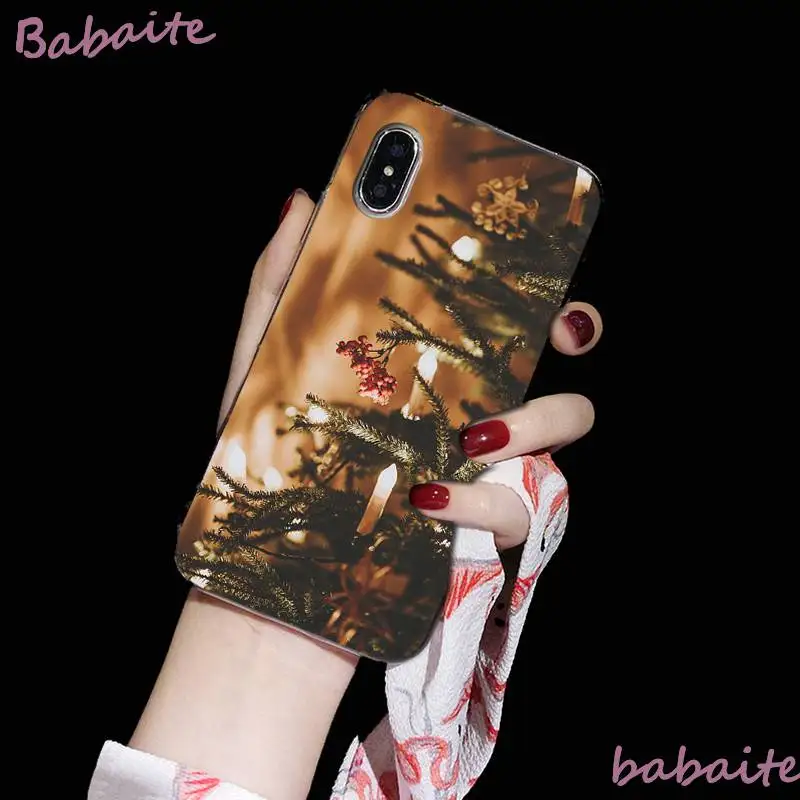 A2 Babaite Merry christmas зимний красивый светильник с узором чехол для телефона для iPhone 8 7 6 6S Plus X XS MAX 5 5S SE XR 11 11pro 11promax - Цвет: A2