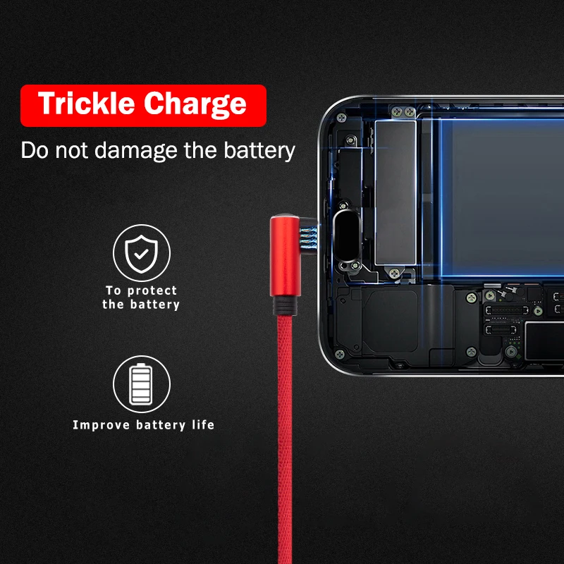 Кабель Usb Type C 90 градусов 2 4 А для Samsung S9 S10 A51 Xiaomi mi|Кабели мобильных телефонов| |