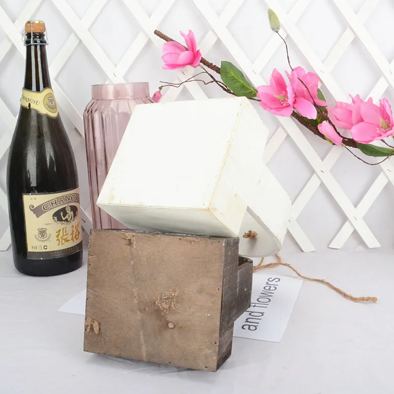 2020 New Retro Wooden Flower Pots Planter Barrel Home Garden Outdoor Decoration | Дом и сад