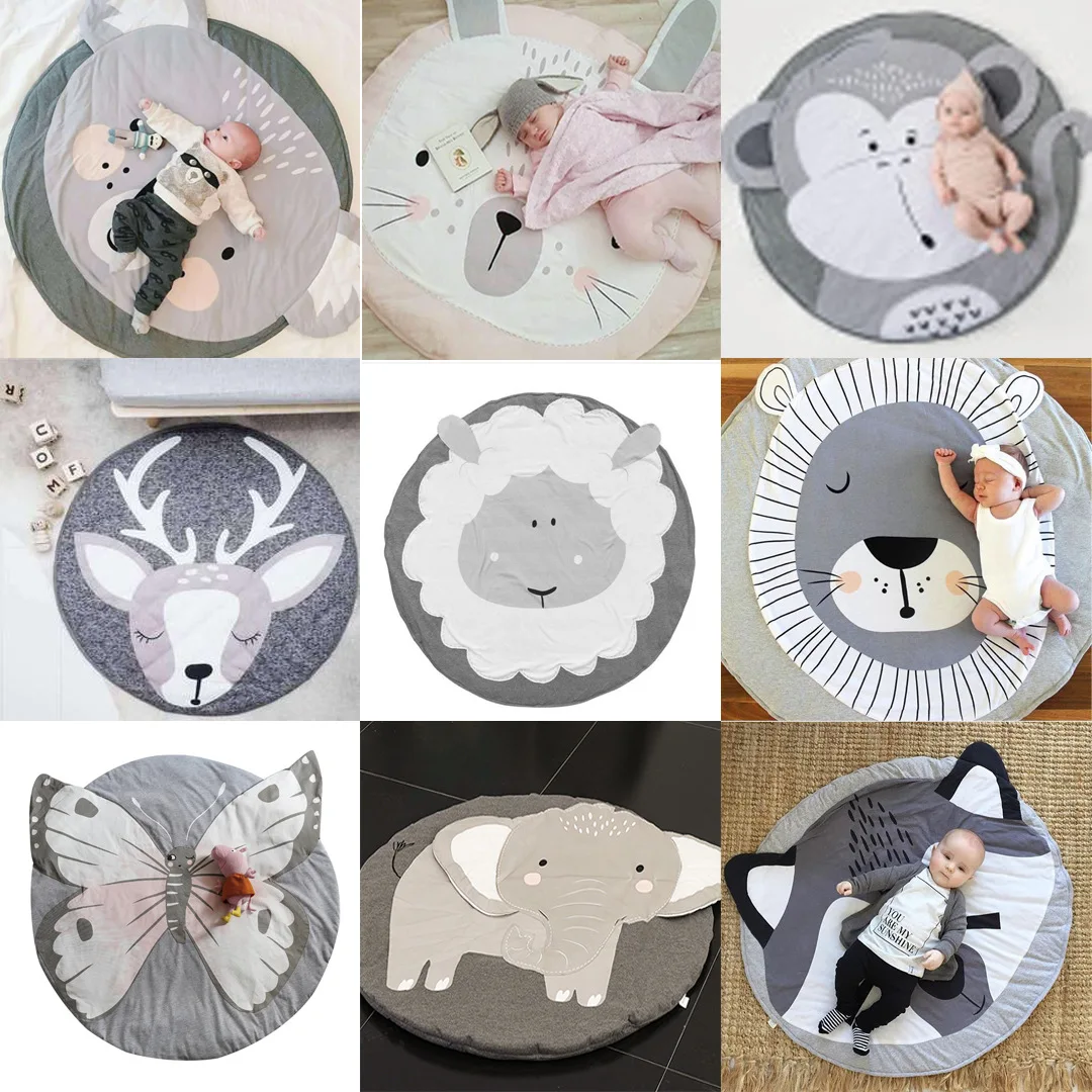 

20 color animal print children crawling mat newborn play mat carpet children room decoration