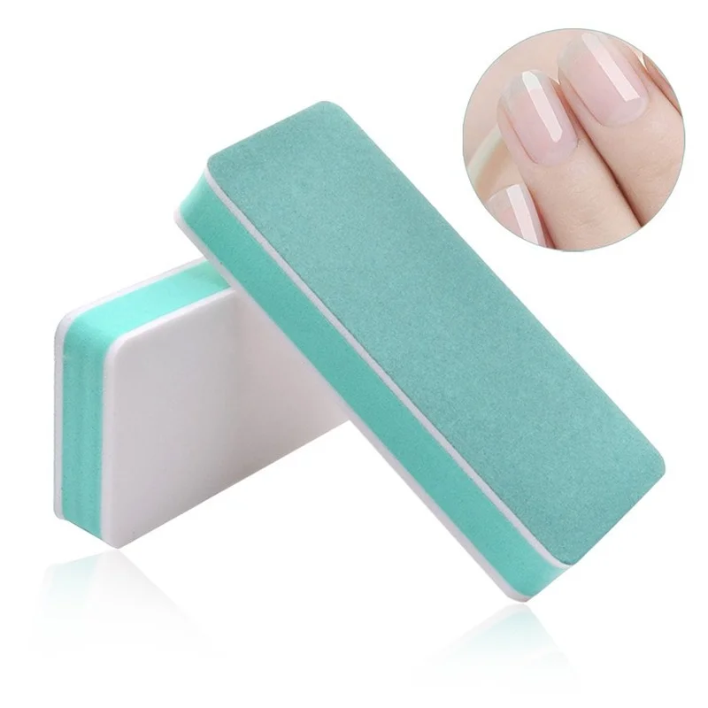 

10 pcs Professional Colorful Nail Art Double-sided Sponge Polishing Strip Polishing Block Rubbing Square Rubbing