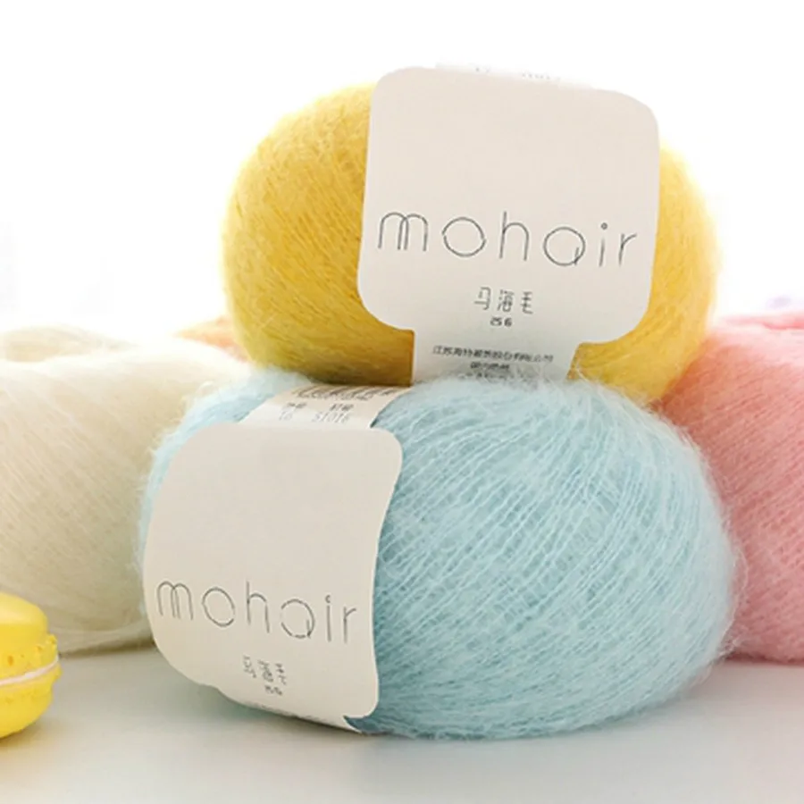 Сверхмягкая пушистая мохеровая пряжа 25 г/шар легкая ручная вязка шерстяная для