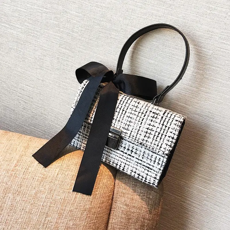 

Women Handbag 2020 Lattice Wool Women Crossbody Bag Luxury Handbag Designer Brand Ladies Bag Retro Shoulder Messenger Bag