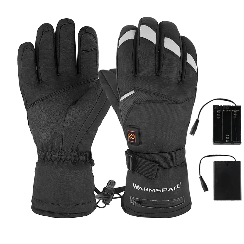 

Winter Electric Thermal Gloves Waterproof Heated Gloves Battery Powered Touch Screen Ski Motorcycle Snow Mitten Glove