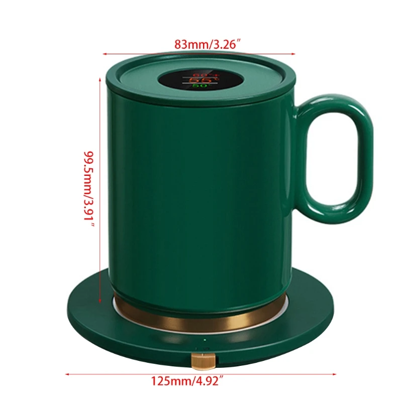 

Coffee Cup Warmer with LED Digital Temperature Range Cup for Office Desk Use