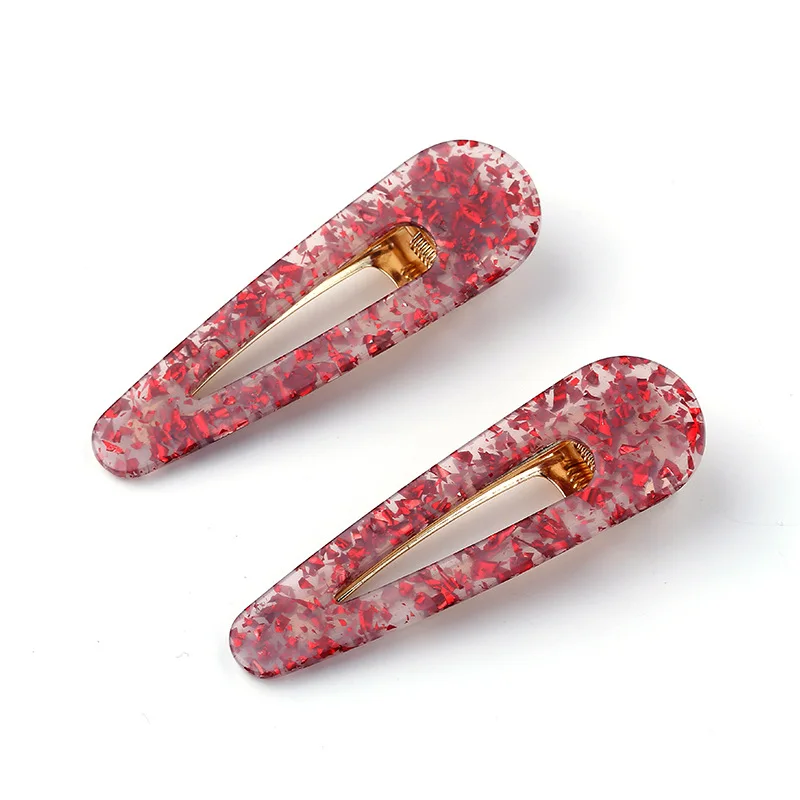 Набор больших заколок для волос из блестящей фольги леопардовой расцветки