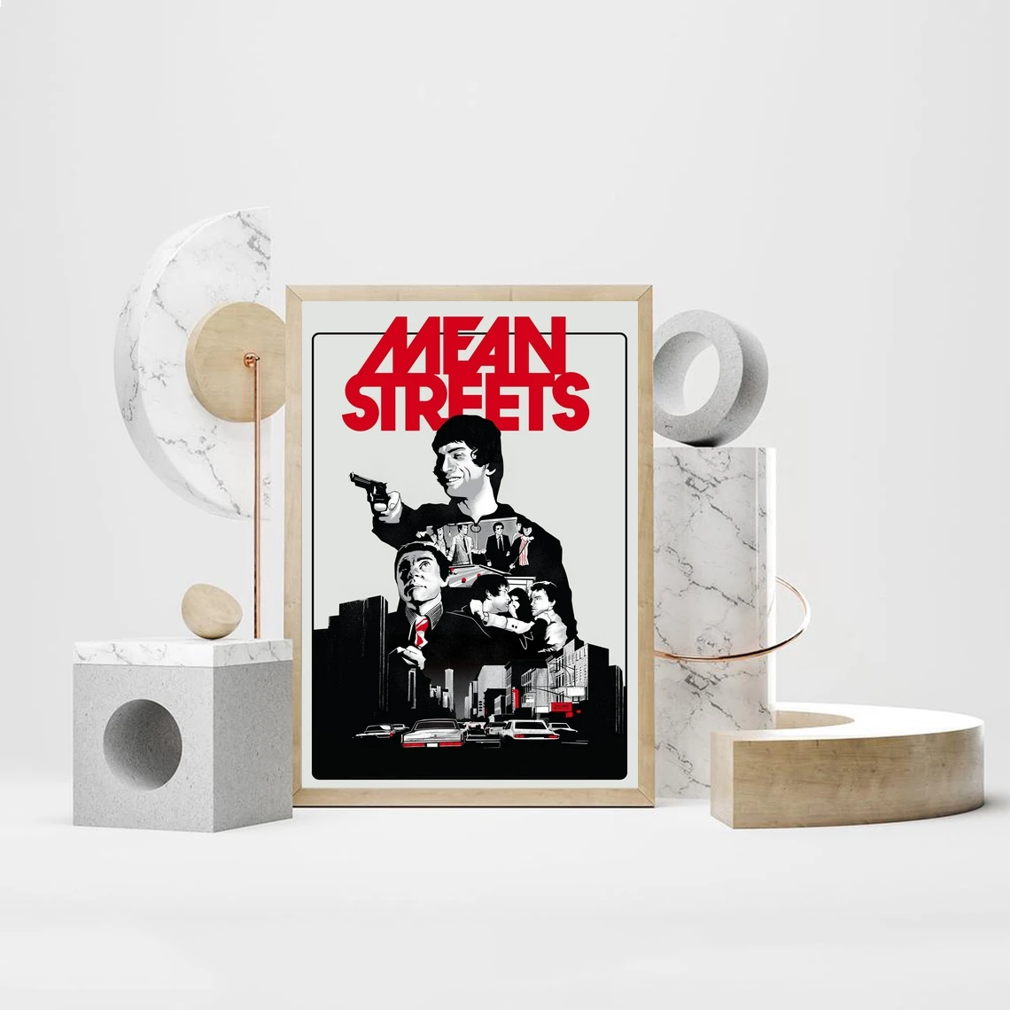 Постер из фильма Средняя улица холст Классическая винтажная настенная живопись